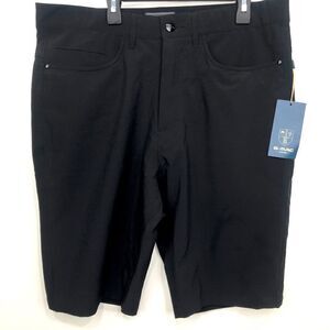 G-Mac Apparel NEW Black Flat Front Golf Tech Shorts